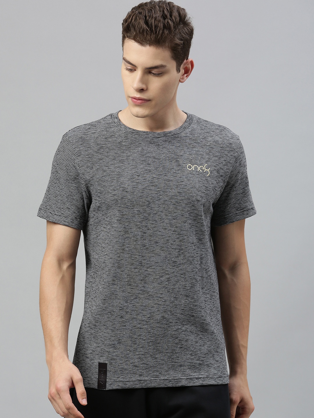 

one8 x PUMA Men Grey Printed Round Neck T-shirt