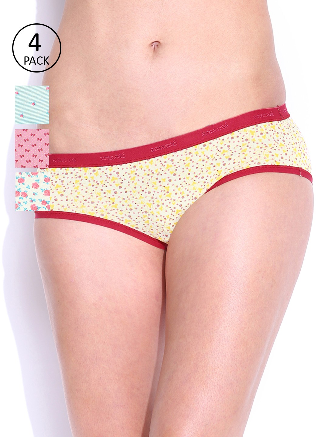 

Amante Women Pack of 4 Assorted Briefs