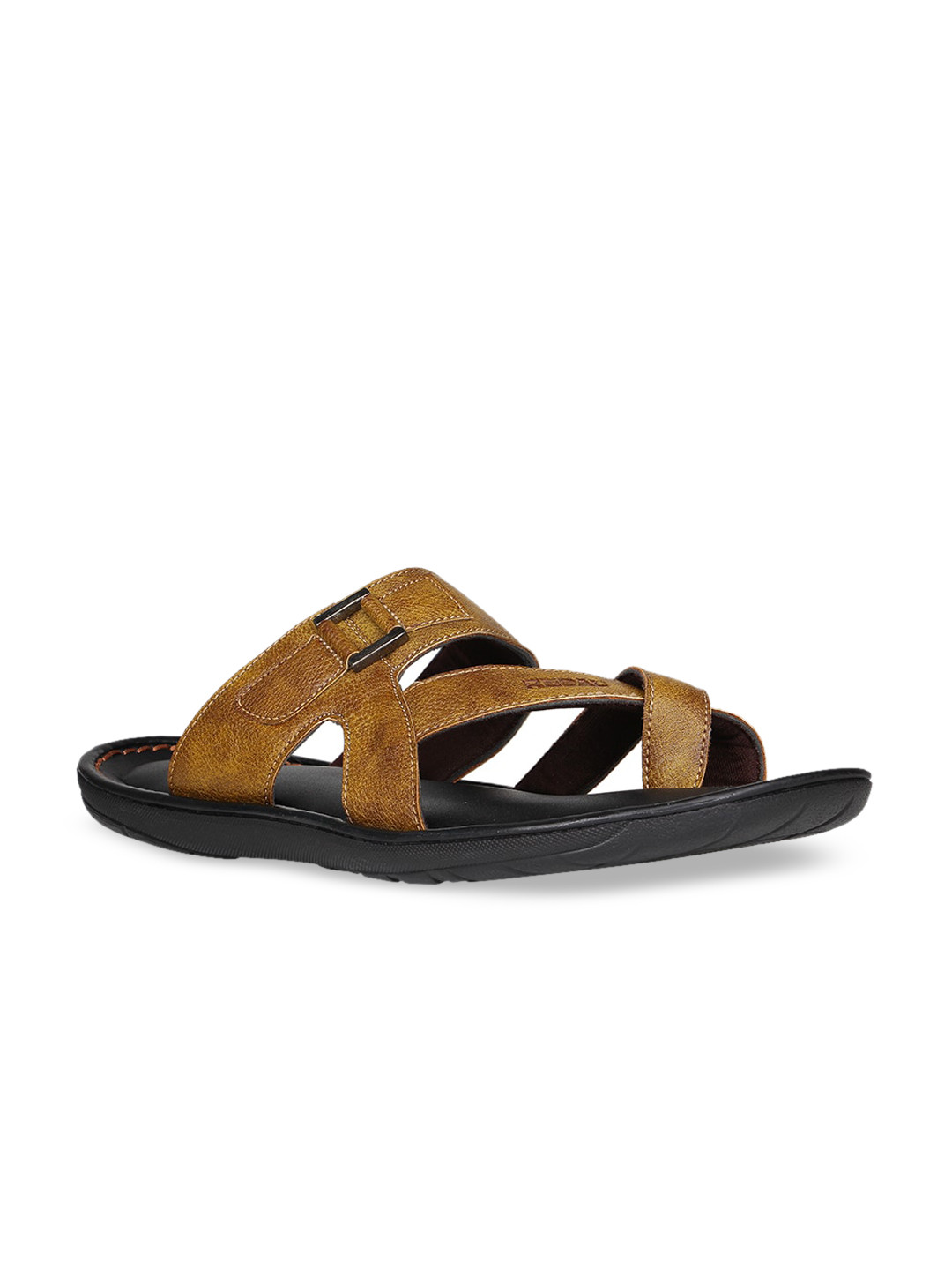

Regal Men Tan Brown Leather Comfort Sandals