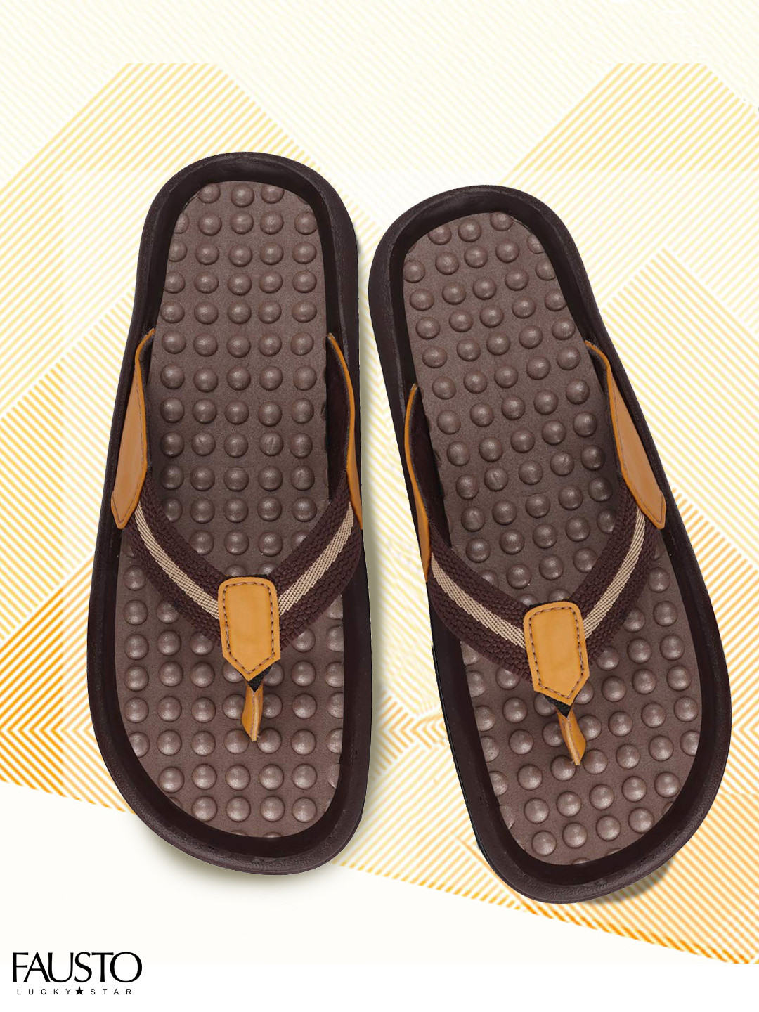 

FAUSTO Men Brown Sandals