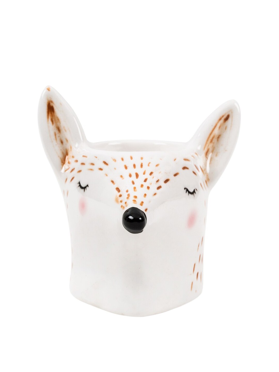 

Chumbak White & Orange Ditsy Fox Tealight