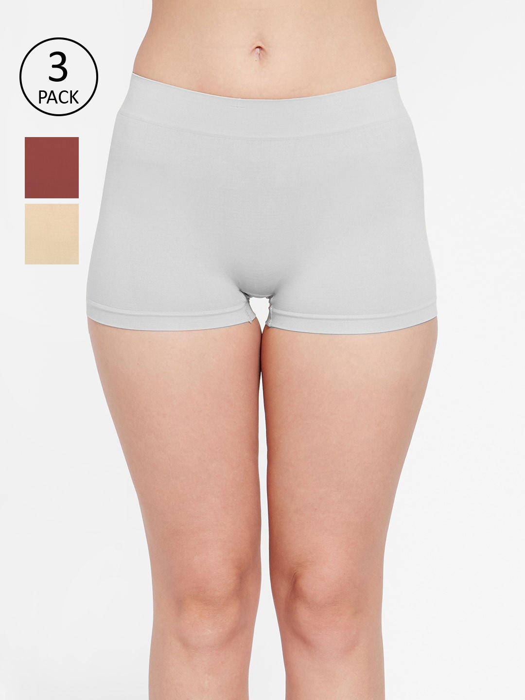 

FashionRack Women Pack of 3 Assorted Boy Shorts 4603SMW