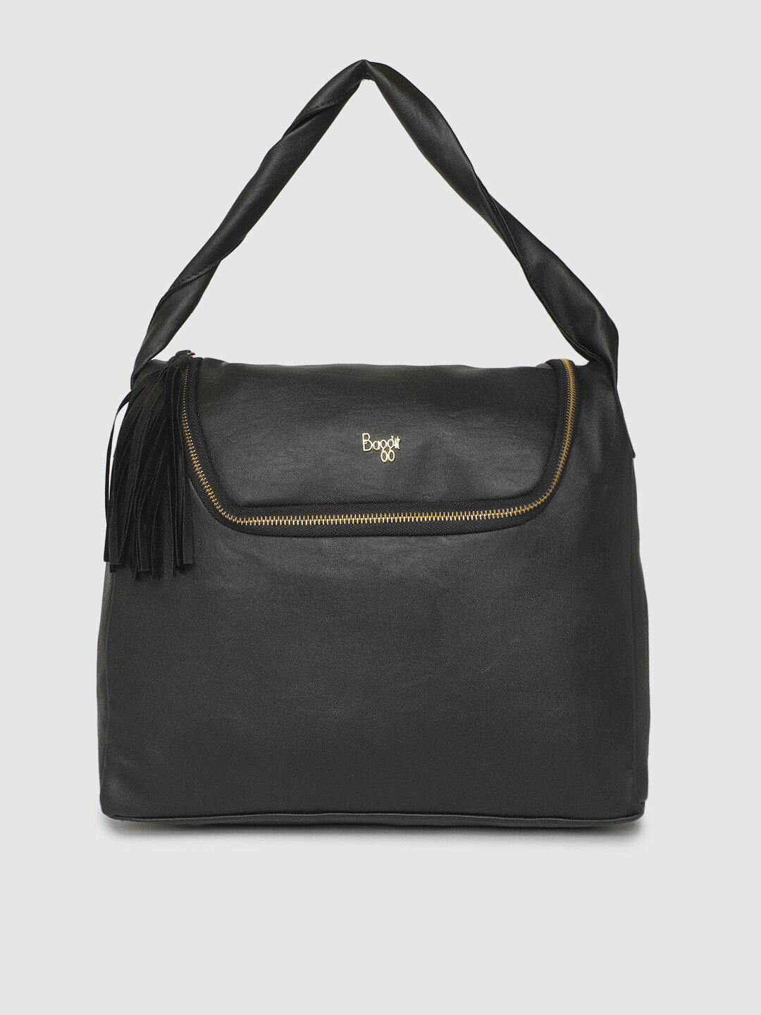 

Baggit Black Solid Handheld Bag