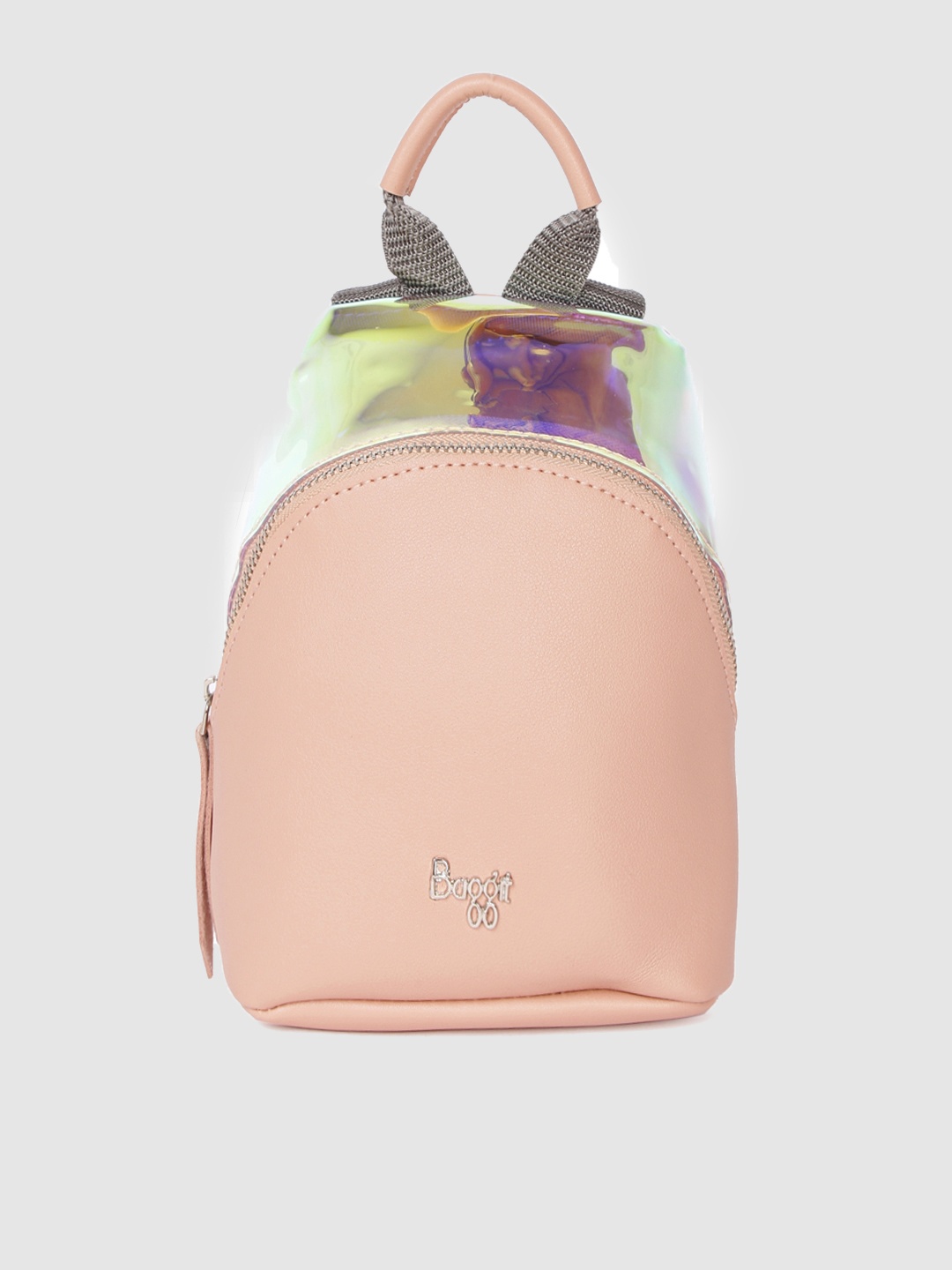 

Baggit Women Peach-Coloured Graphic Backpack