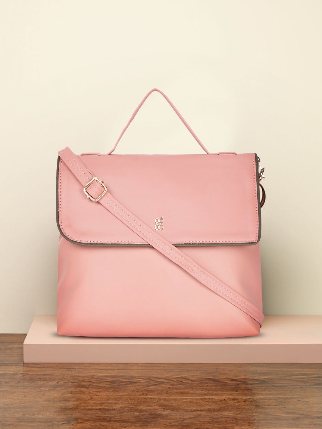 

Baggit Pink Solid Satchel