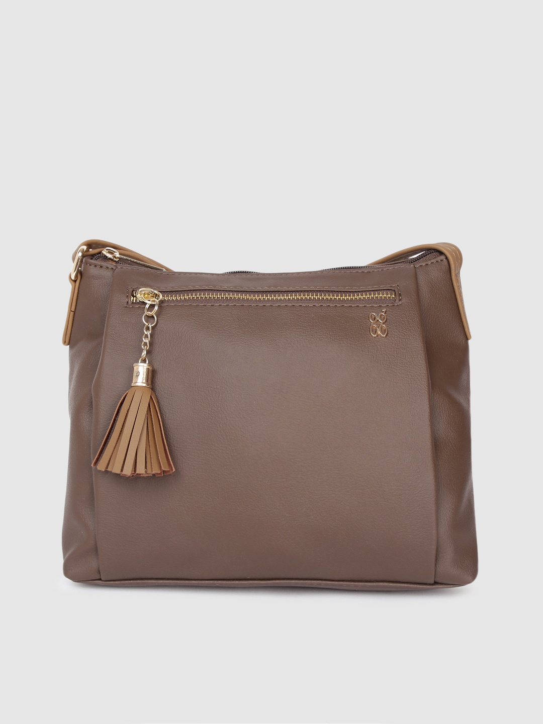 

Baggit Brown Solid Sling Bag