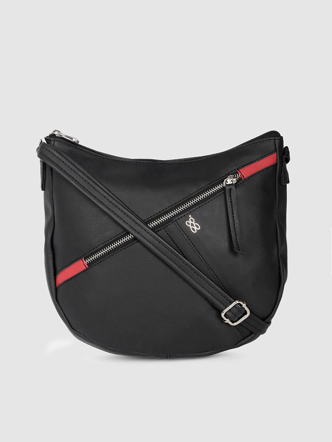 

Baggit Black Solid Sling Bag