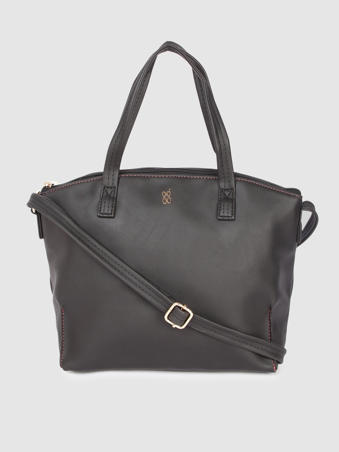

Baggit Black Solid Handheld Bag