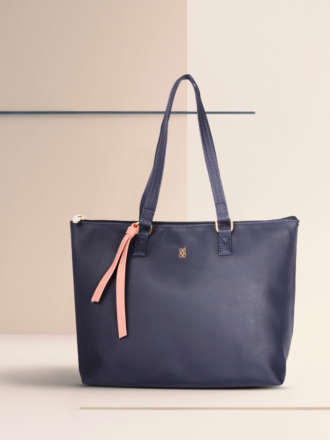 

Baggit Navy Blue Solid Shoulder Bag