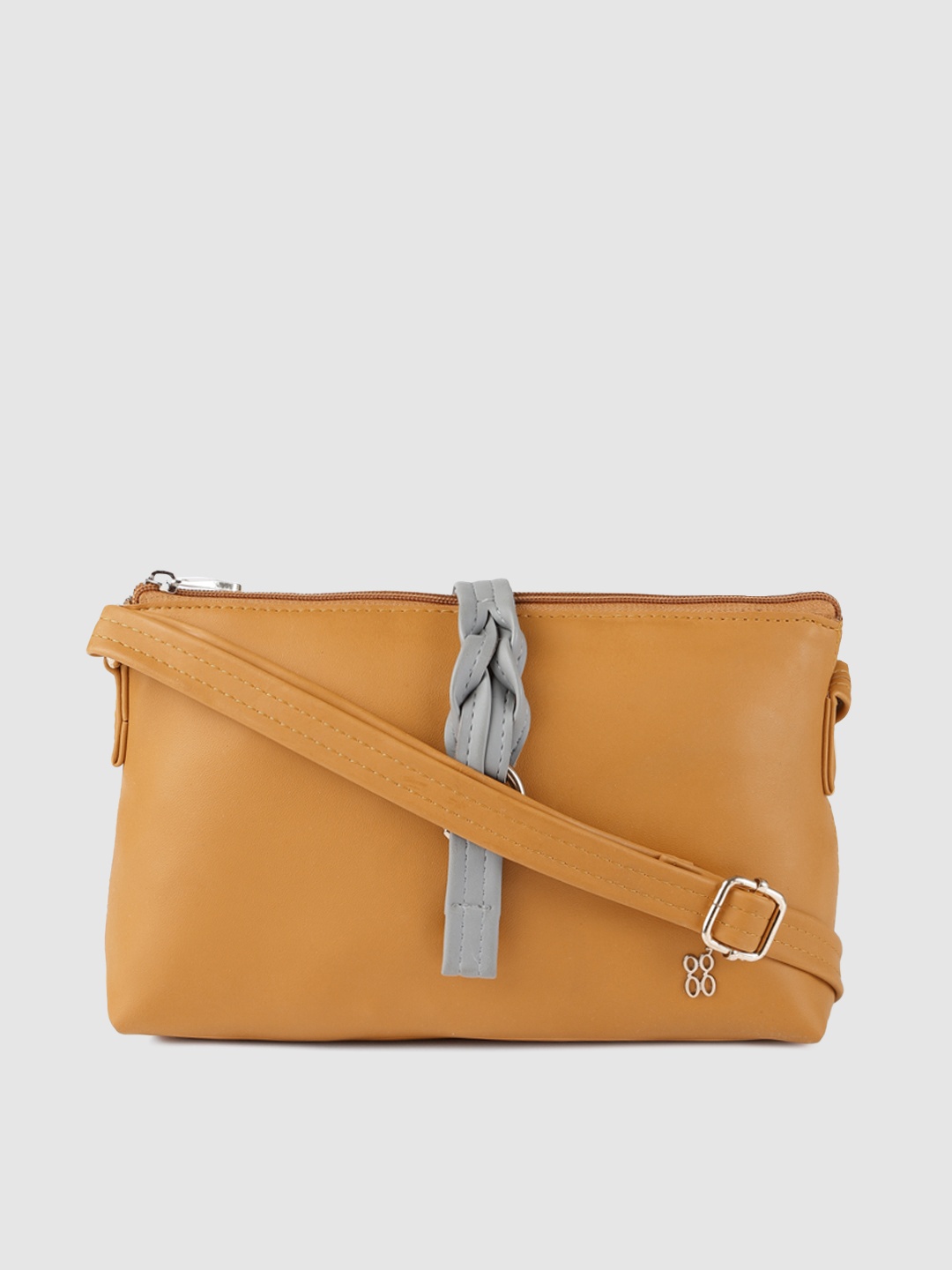 

Baggit Mustard Yellow Solid Sling Bag