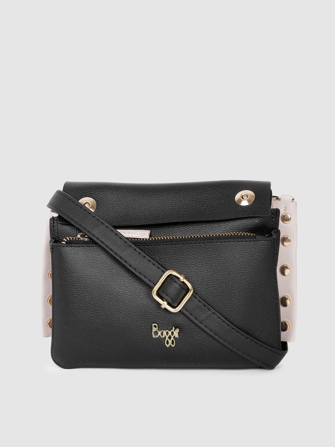 

Baggit Black Solid Sling Bag