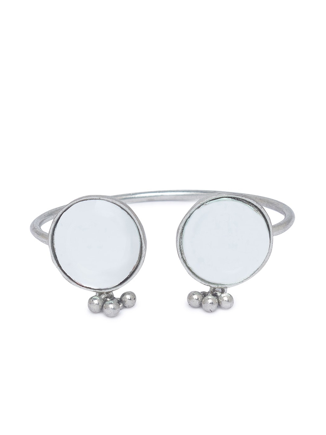 

Globus Alloy Silver-Plated Enamelled Cuff Bracelet