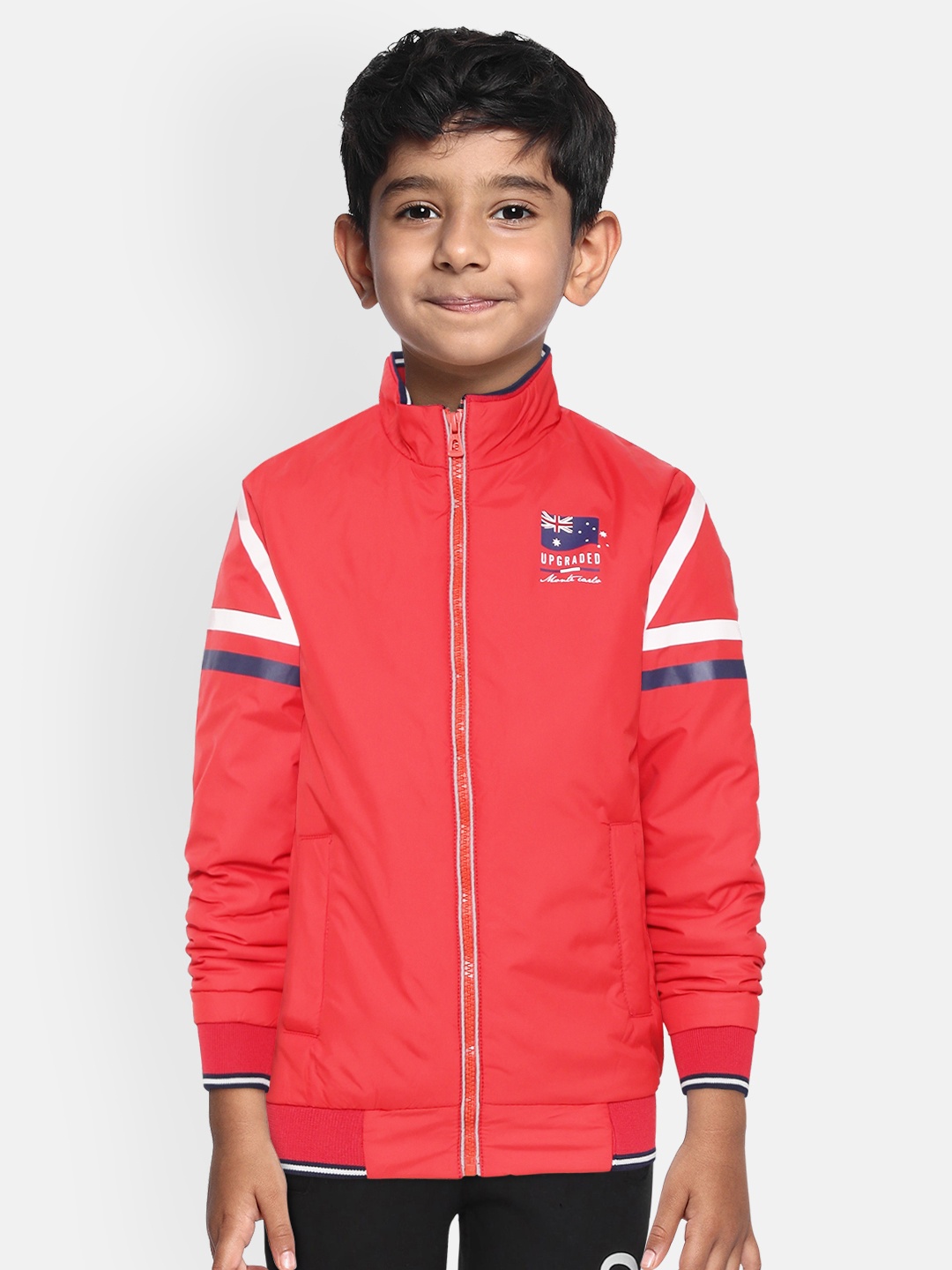 

Monte Carlo Boys Red Solid Bomber Jacket