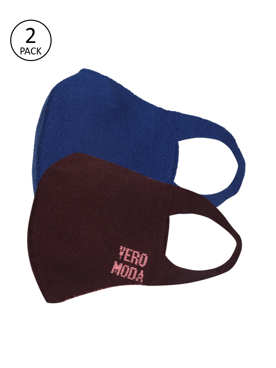 

Vero Moda Pack of 2 Multicoloured Reusable 3-Ply Anti-Bacterial Outdoor Masks, Multi