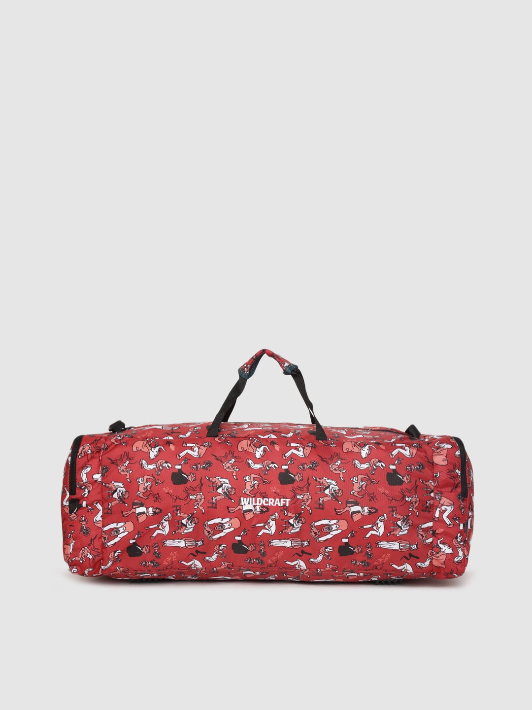 

Wildcraft Unisex Red & White Printed Power Duffel Bag