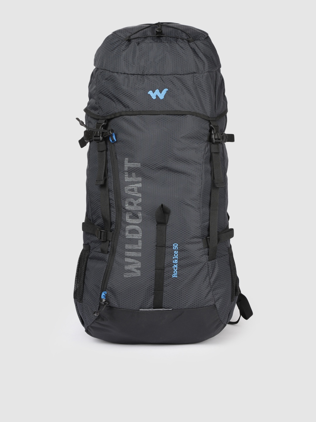 

Wildcraft Unisex Black Brand Logo Rock & Ice 50 Rucksack