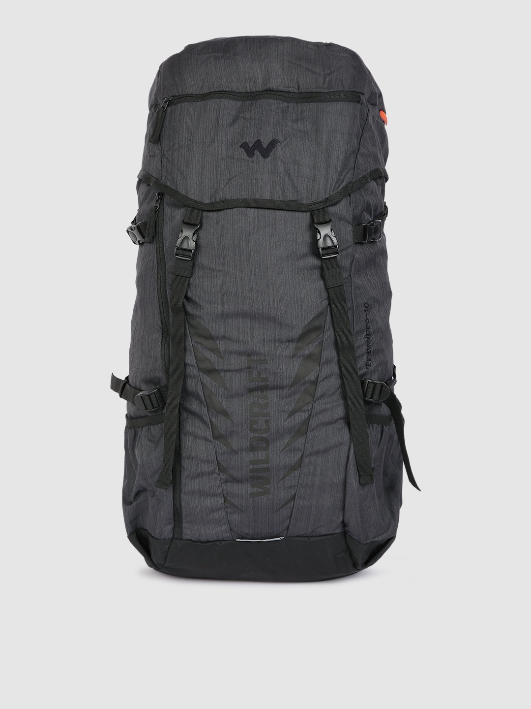 

Wildcraft Unisex Black Travel Pro 40 Brand Logo Rucksack
