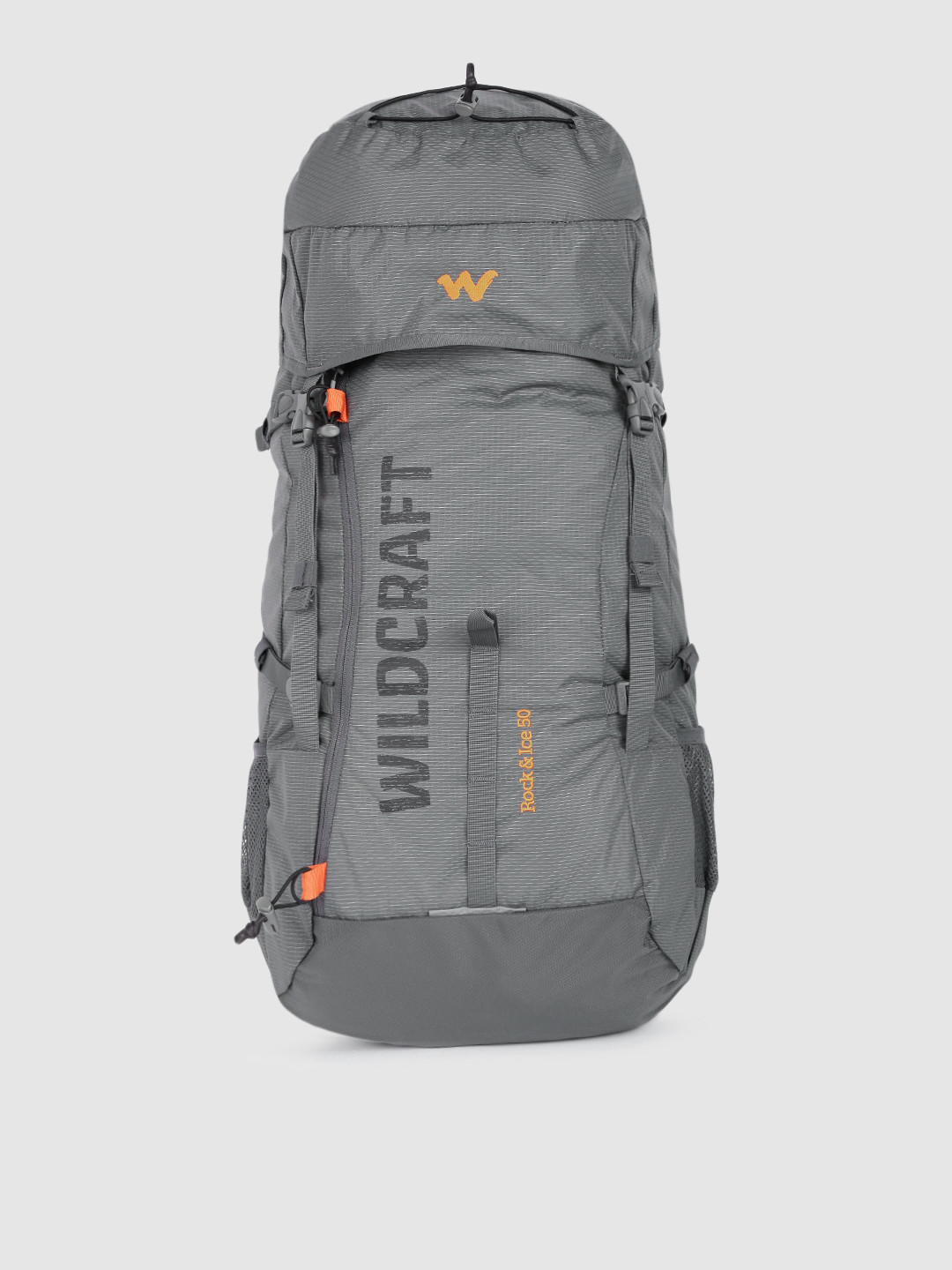 

Wildcraft Unisex Grey Rock & Ice 50 Brand Logo Rucksack