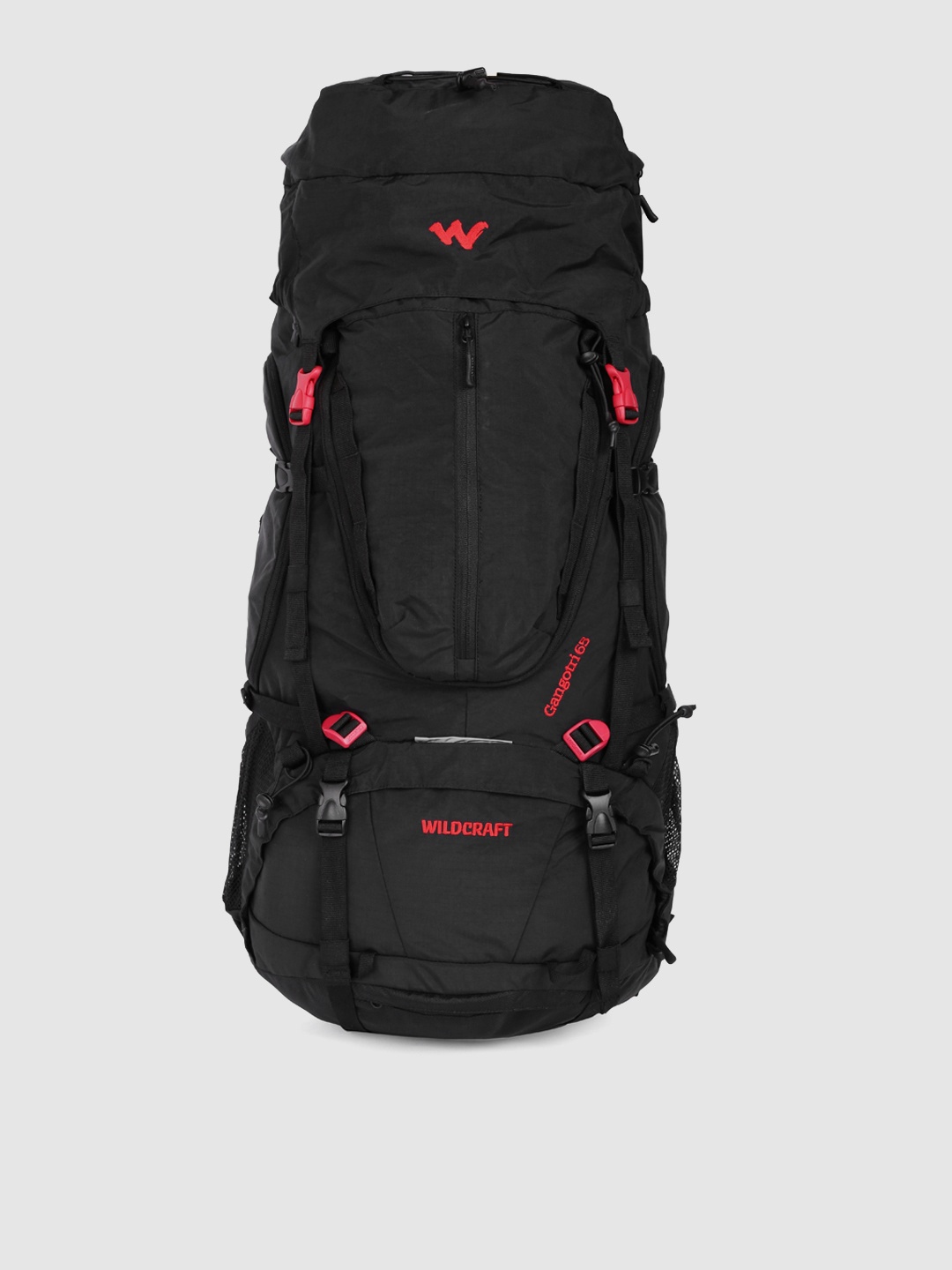 

Wildcraft Unisex Black Gangotri 65 Brand Logo Rucksack