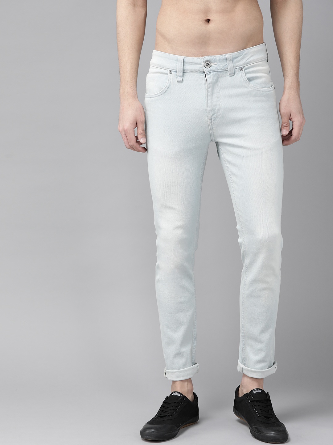 

Roadster Men Blue Skinny Fit Mid-Rise Clean Look Stretchable Jeans