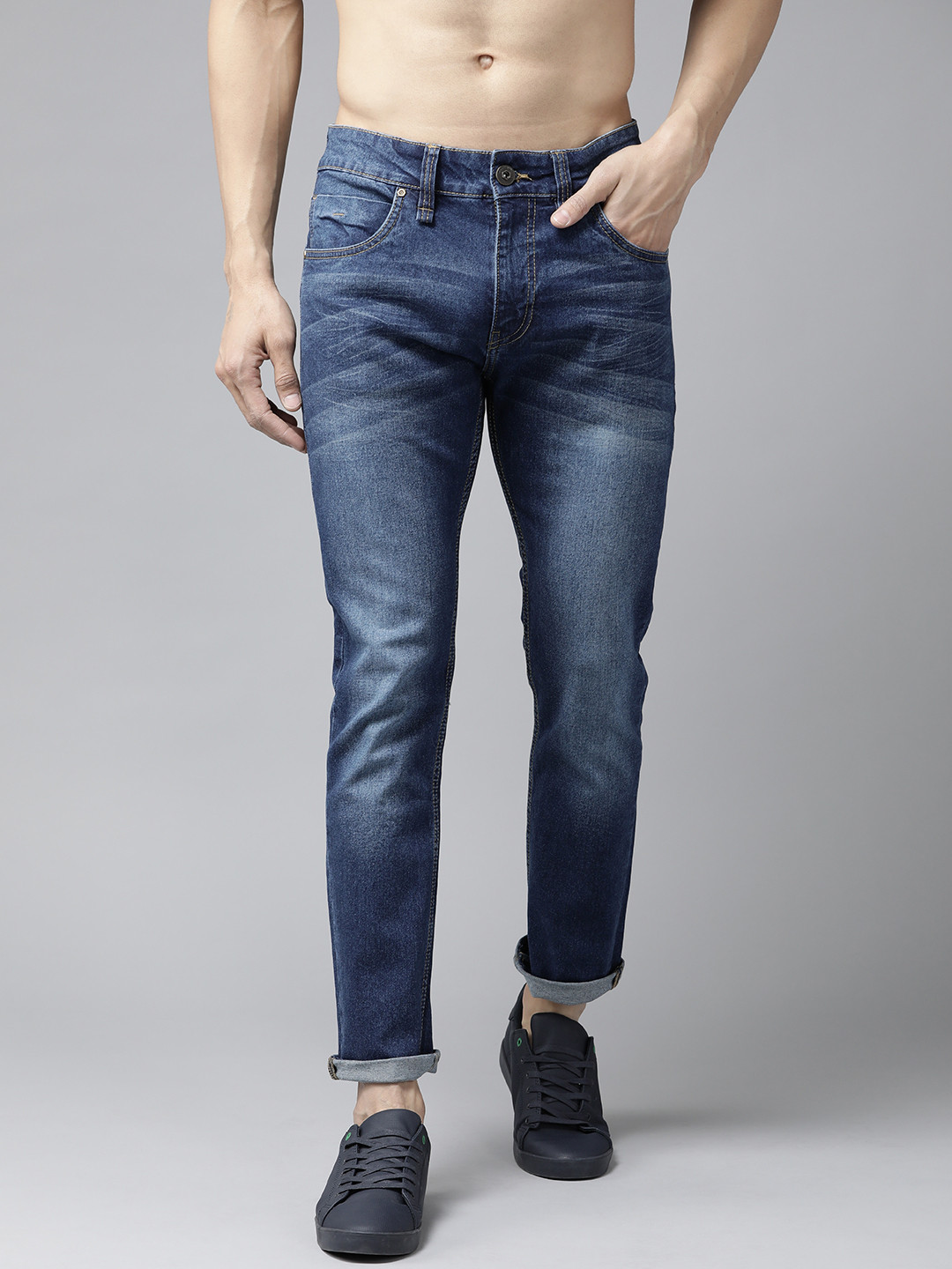 

Roadster Men Blue Skinny Fit Mid-Rise Clean Look Stretchable Jeans