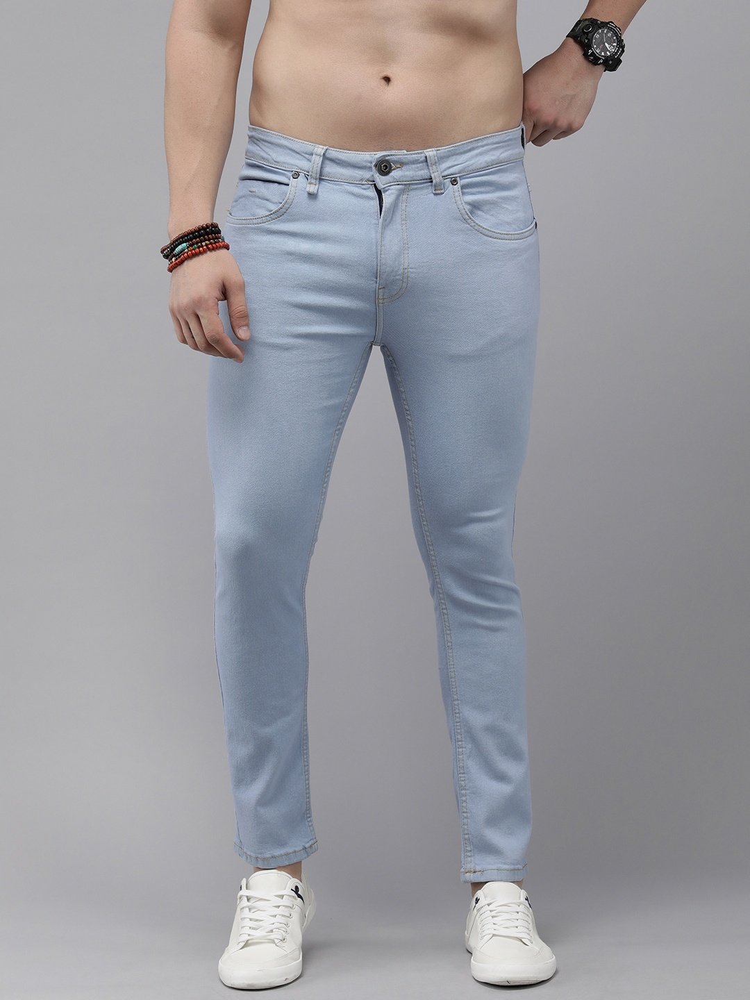 

The Roadster Lifestyle Co. Men Mid Rise Skinny Fit Stretchable Jeans, Blue