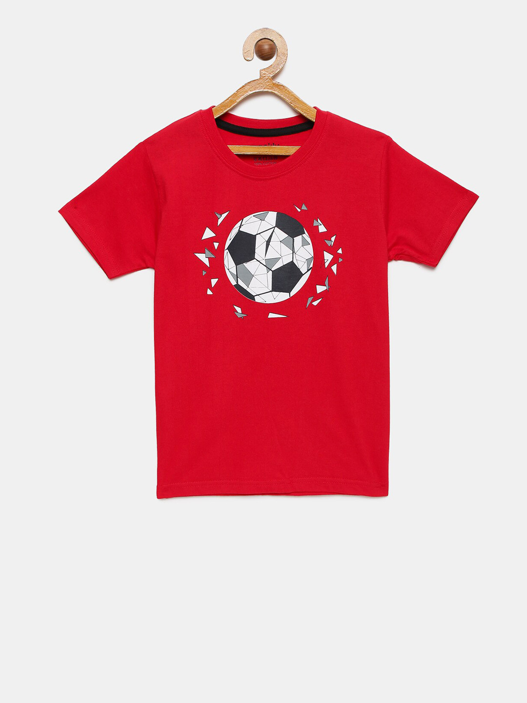 

mackly Boys Red & Black Printed Lounge T-shirt