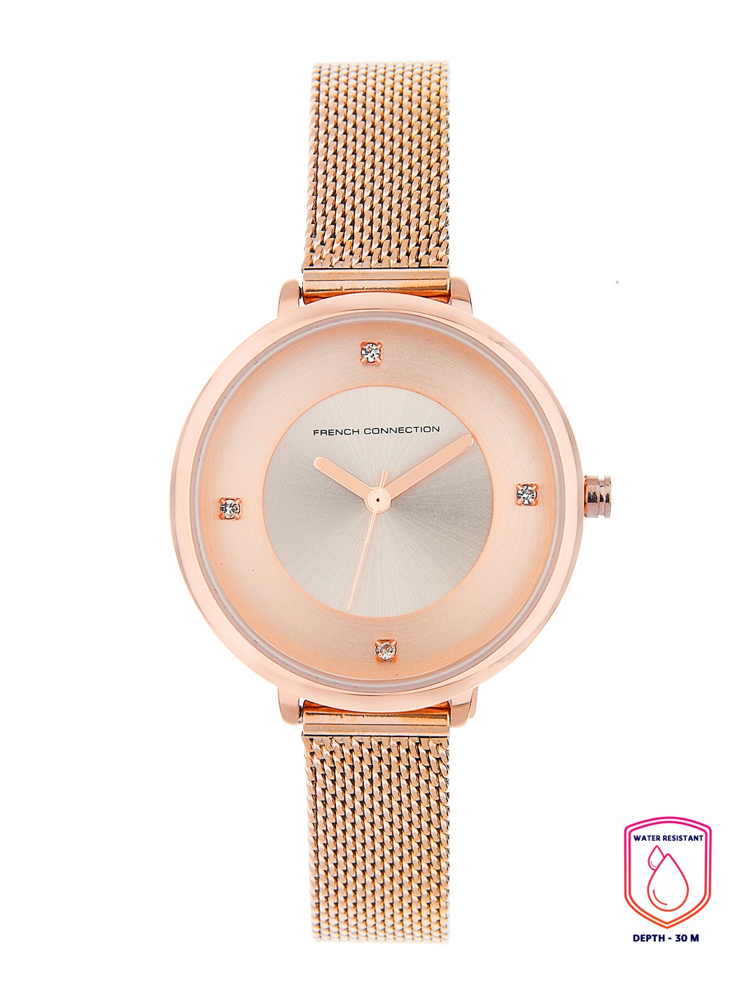 

French Connection Women Rose Gold Analogue Watch FCN0007C