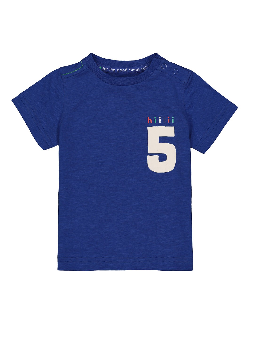 

mothercare Infant Boys Navy Blue Printed Round Neck T-shirt