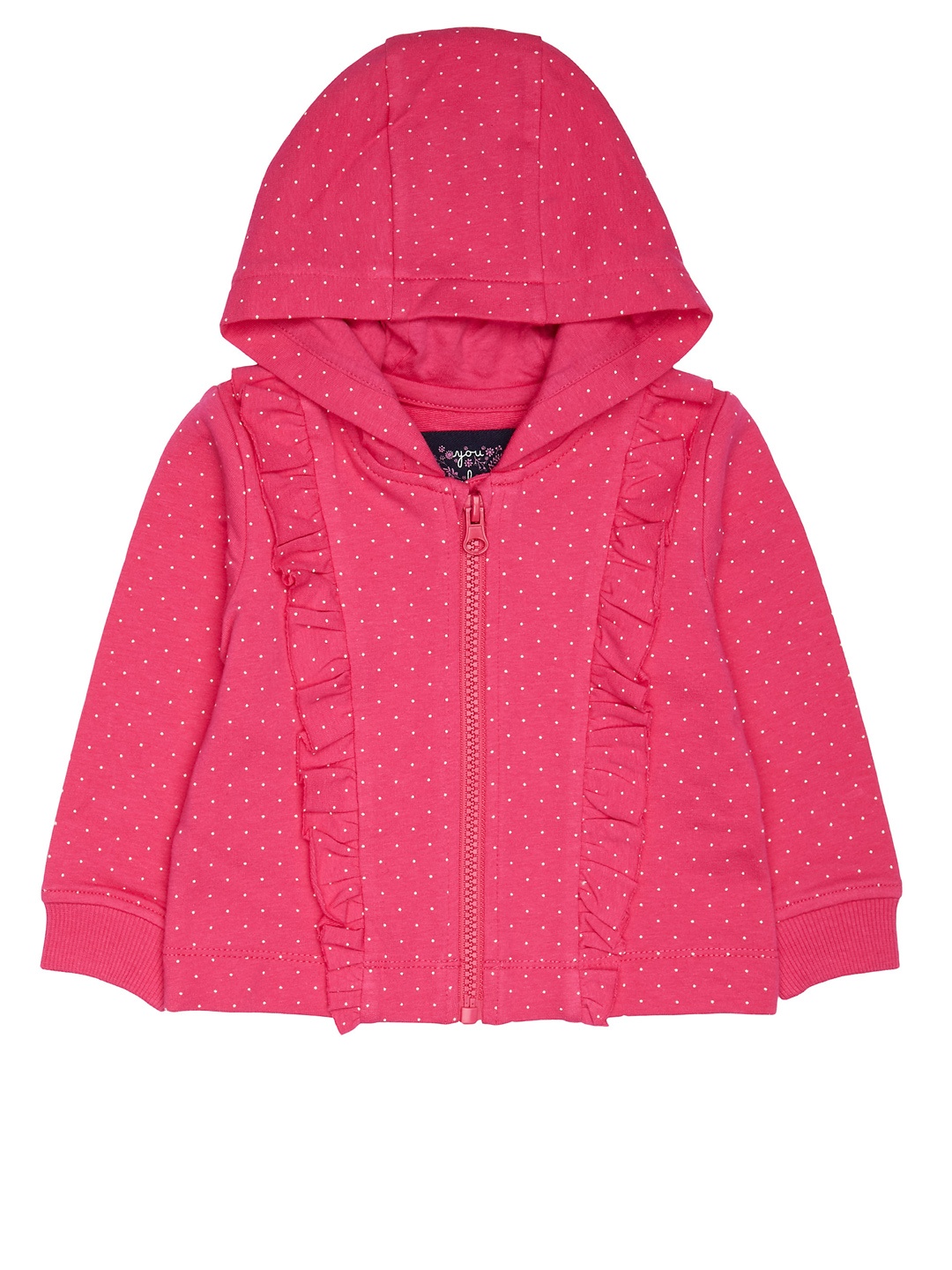 

mothercare Girls Pink Printed Open Front Jacket