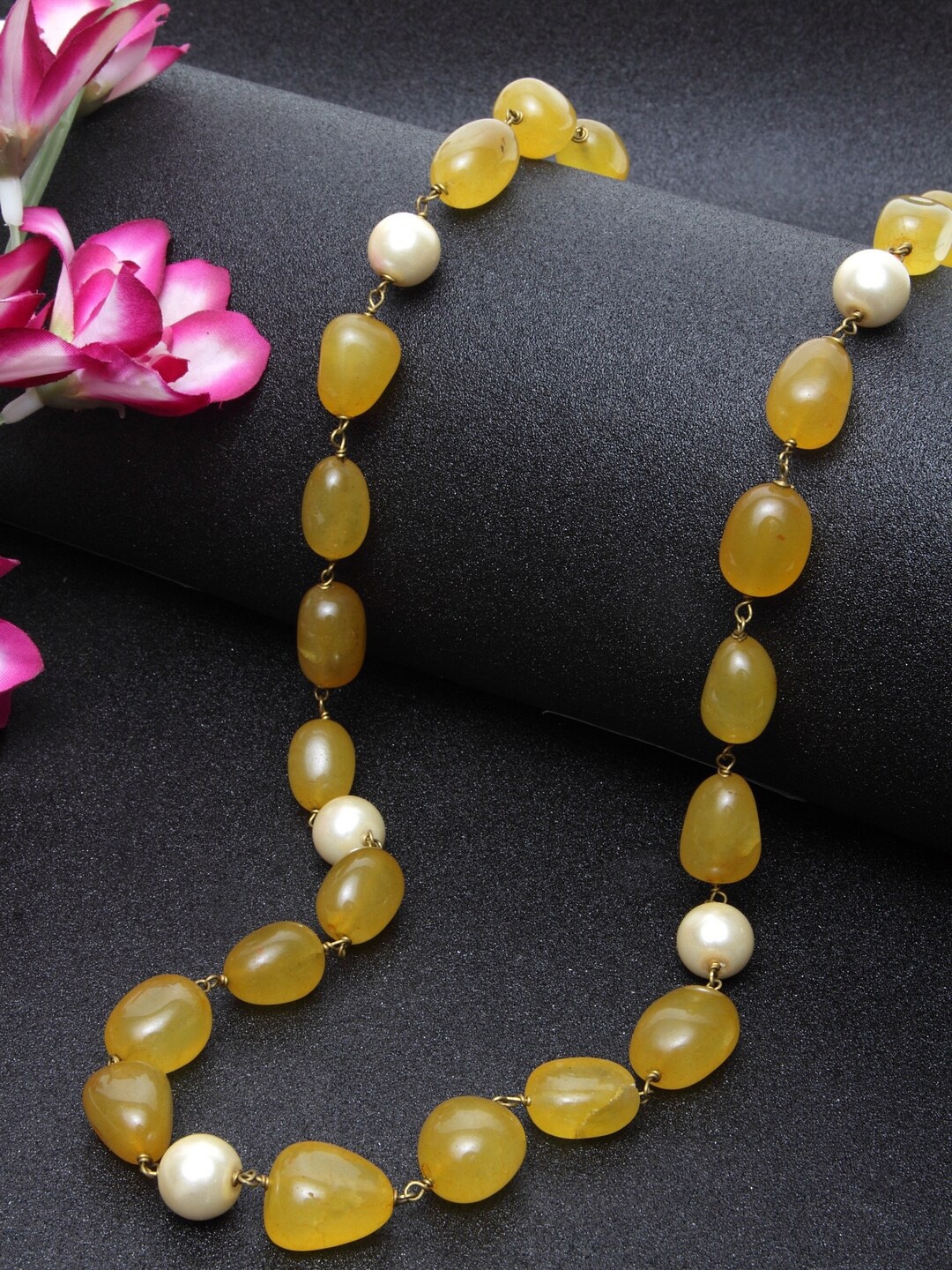 

DUGRISTYLE Yellow Gold Plated Peal String