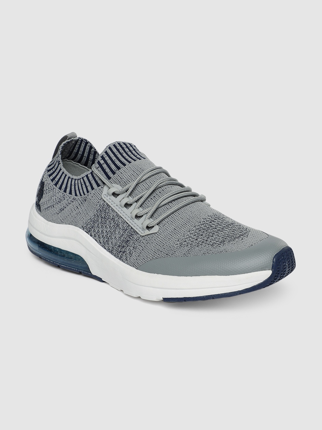 

U.S. Polo Assn. Men Grey Textile Walking Shoes