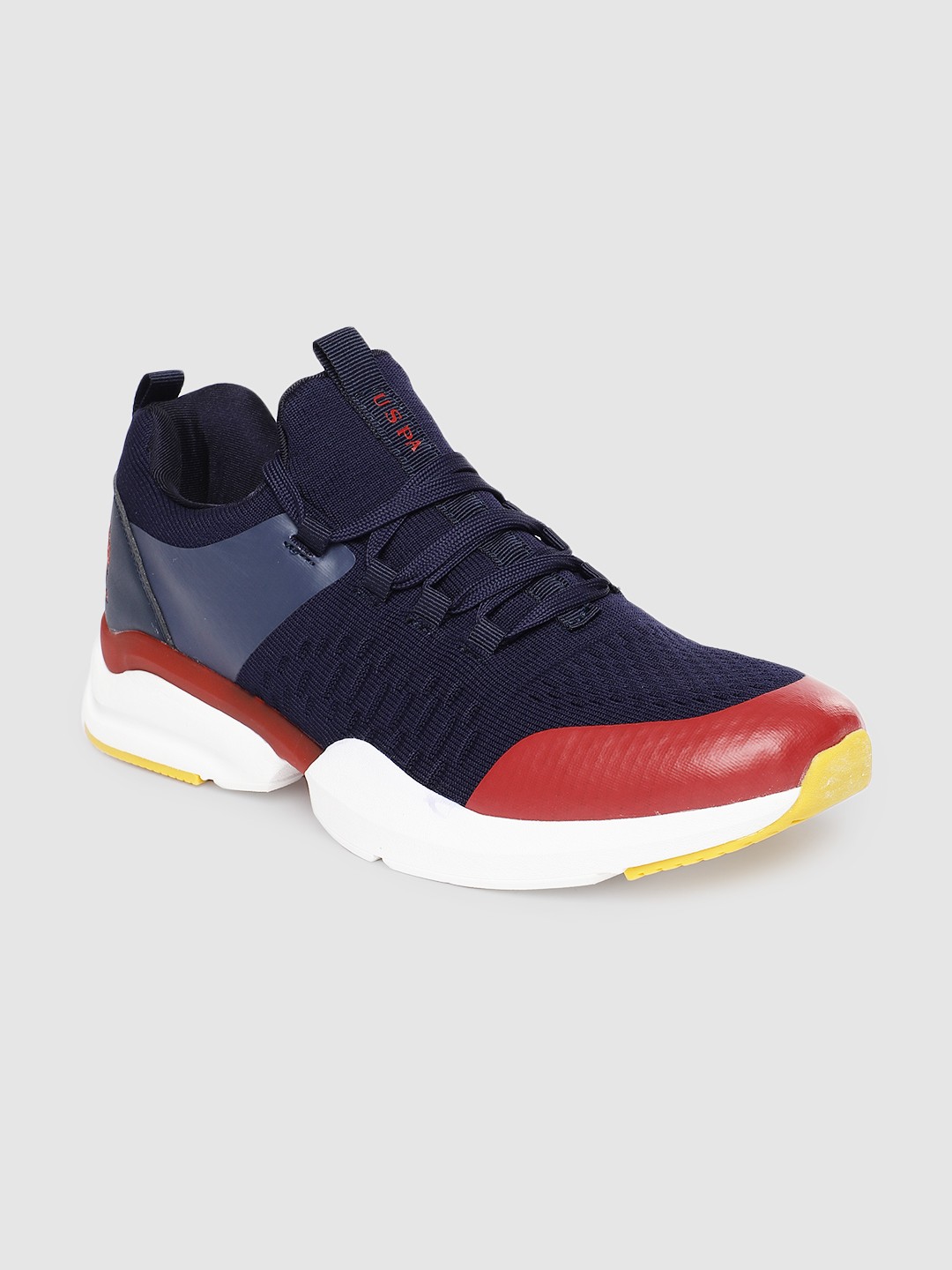 

U.S. Polo Assn. Men Navy Blue Colourblocked Thanos Walking Shoes