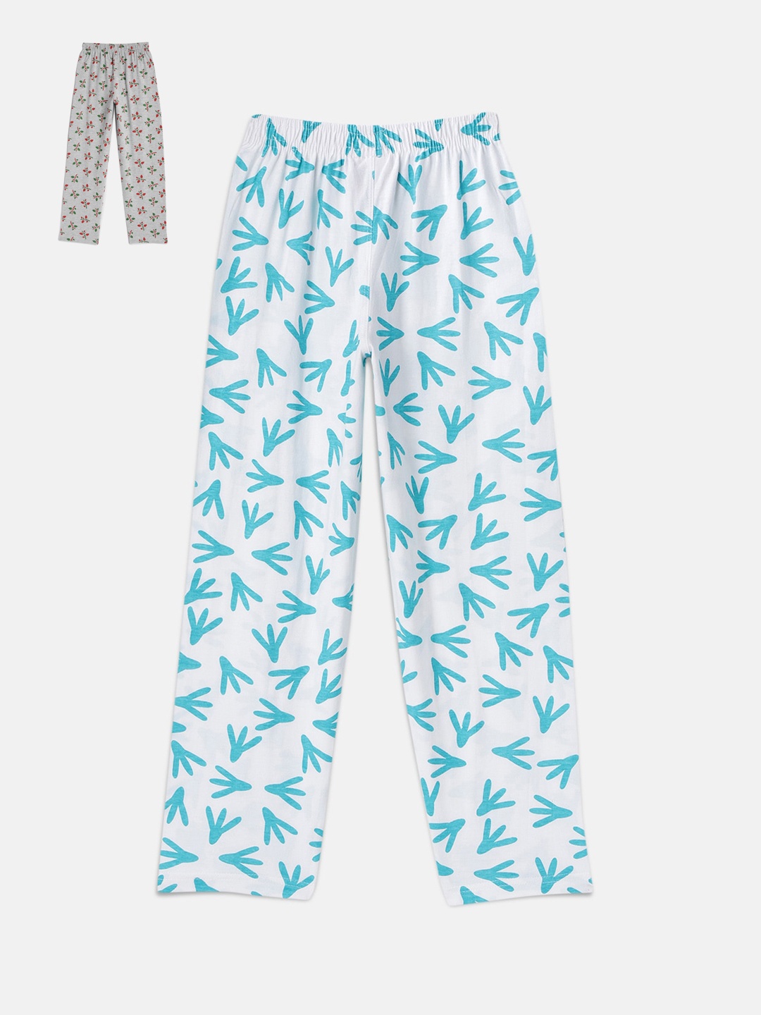 

SINI MINI Girls Pack Of 2 Printed Lounge Pants, Multi