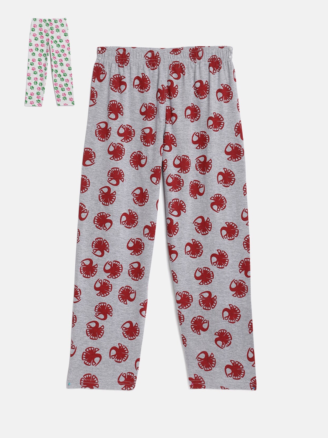 

SINI MINI Girls Pack Of 2 Printed Lounge Pants, Multi