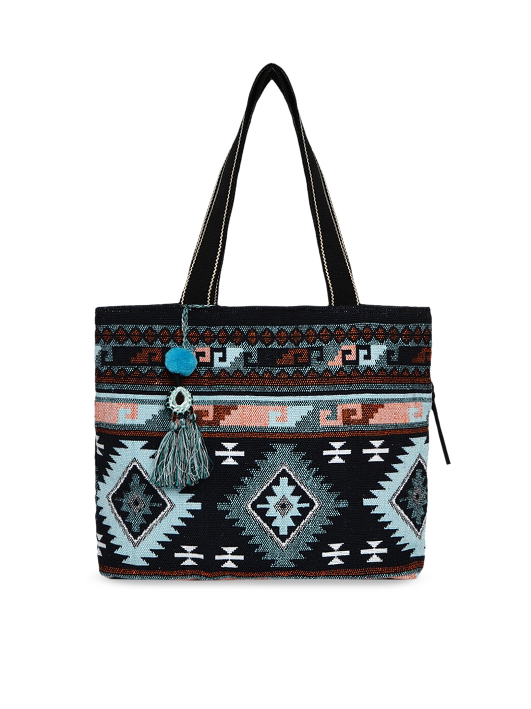 

Anekaant Multicoloured Self Design Tote Bag, Multi
