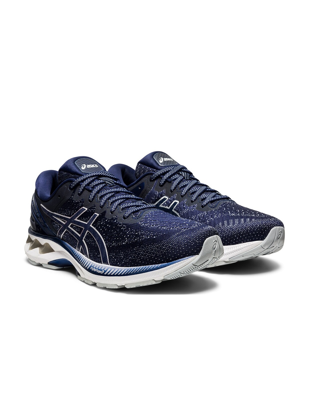 

ASICS Men Navy Blue & Grey GEL-KAYANO 27 Running Shoes