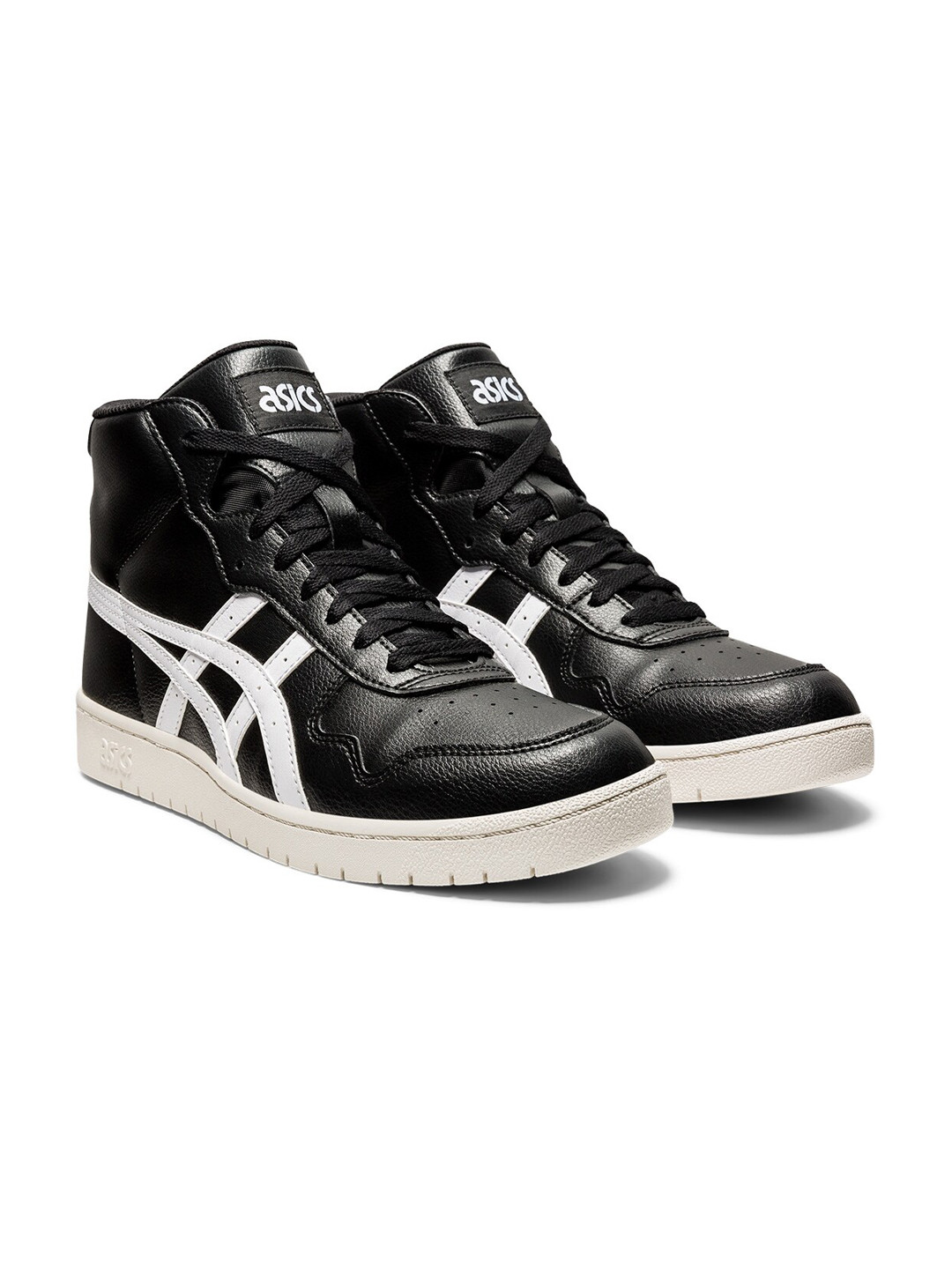 

ASICS Men Black & White Colourblocked JAPAN L High-Top Sneakers