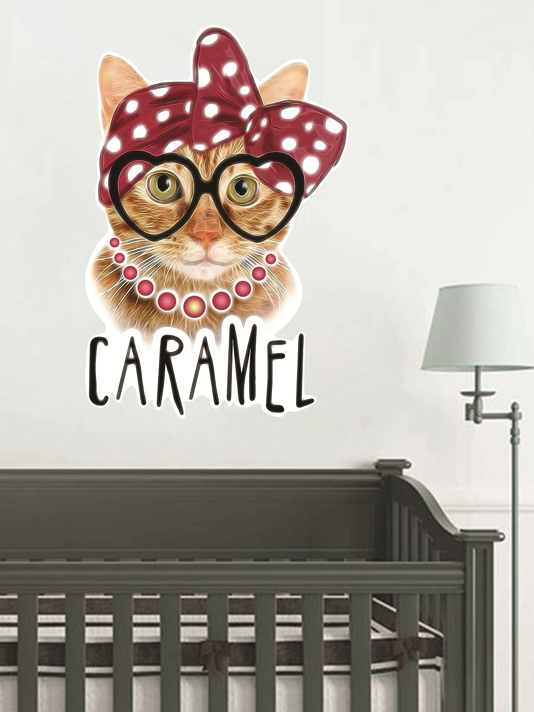 

WALLSTICK Brown & Red Caramel Large Vinyl Wall Sticker