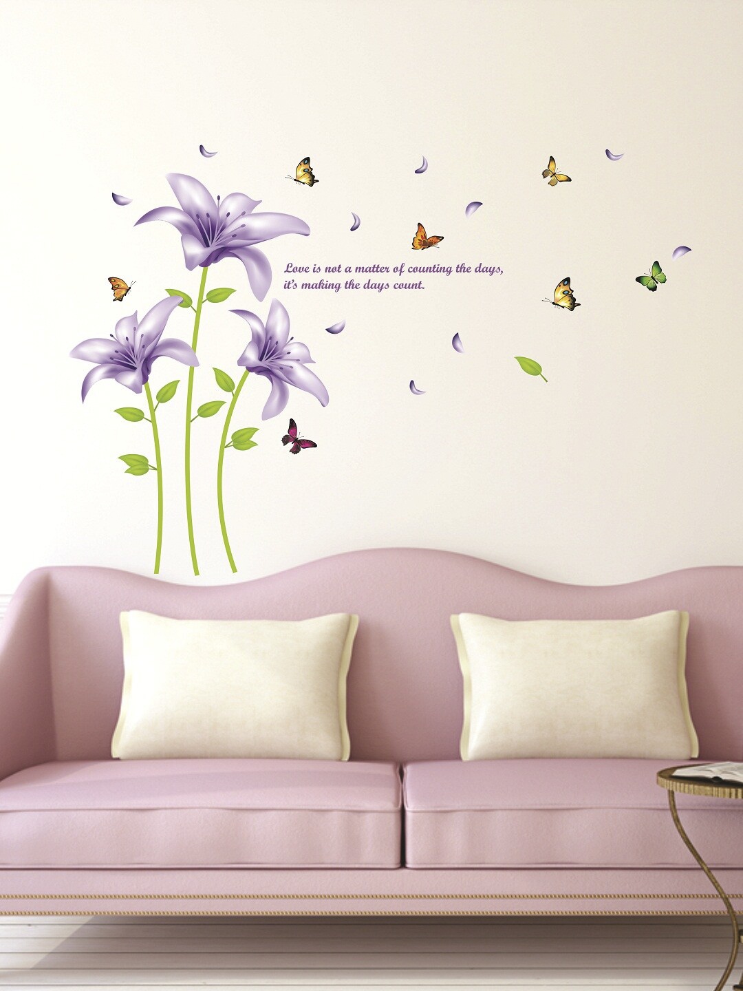 

WALLSTICK Purple & Green Quotations Large Vinyl Wall Sticker