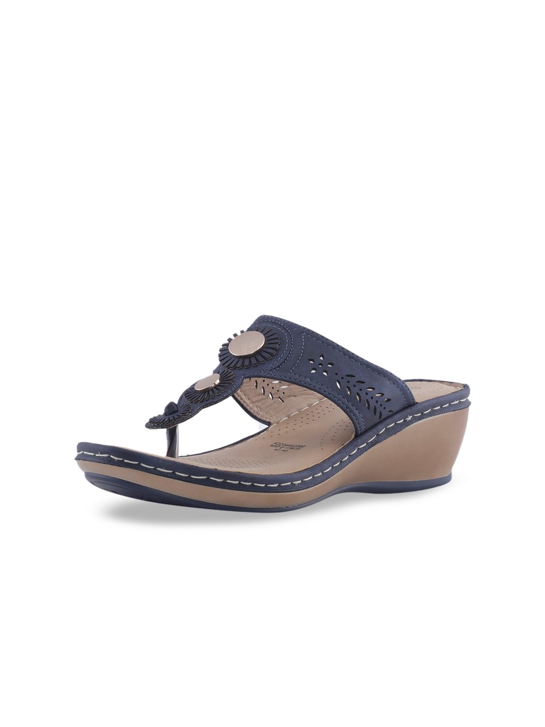 

Khadims Women Navy Blue Solid Heels