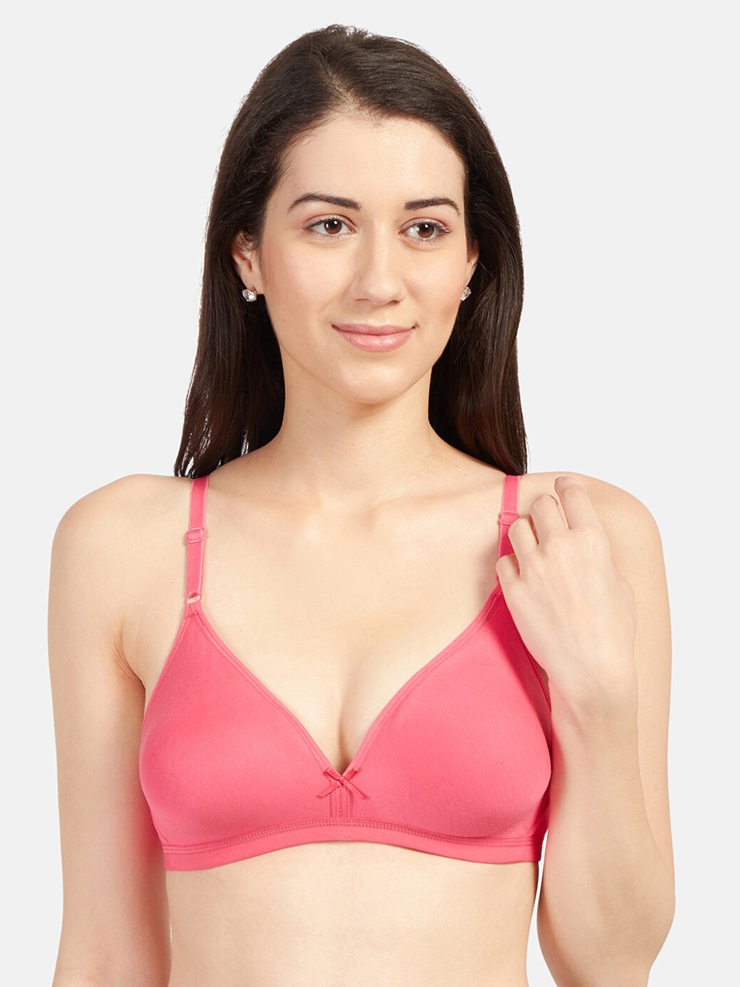 

Sonari Coral Pink Solid Non-Wired Non Padded T-shirt Bra omaniacoral