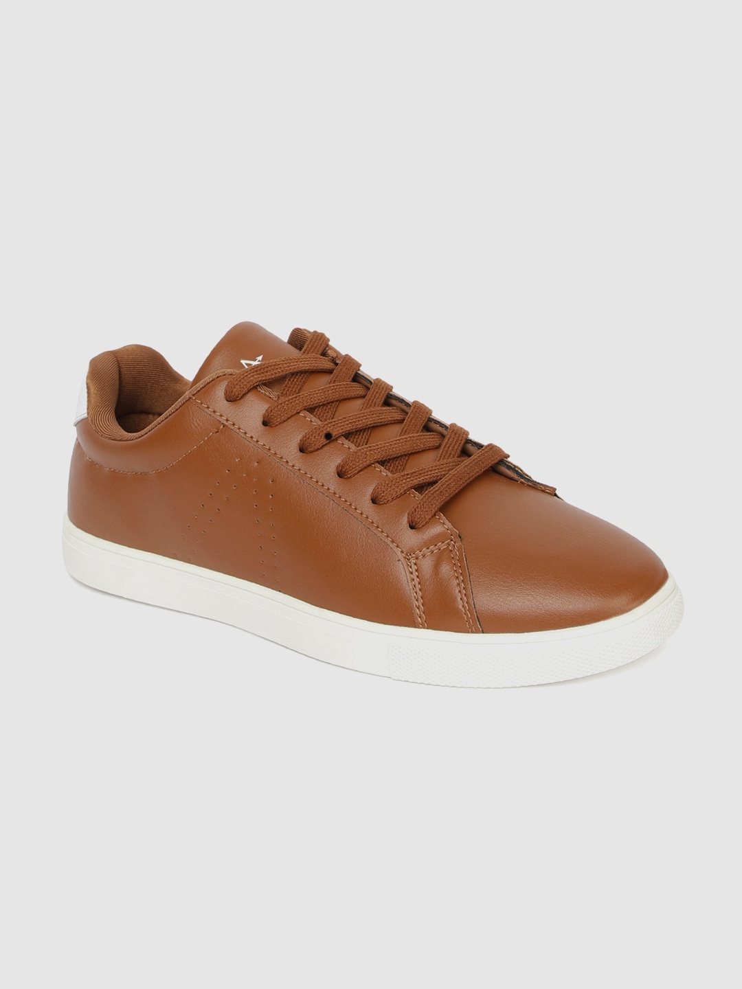 

Arrow Men Tan Brown Buren Solid Sneakers