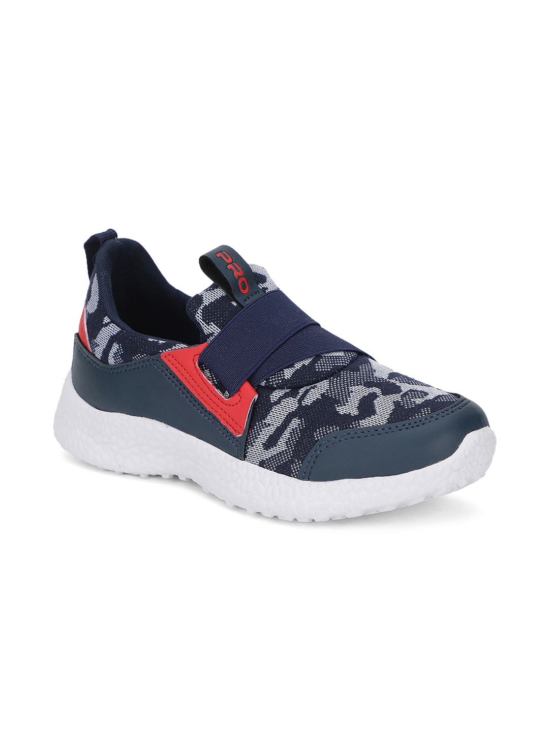 

Khadims Boys Navy Blue Woven Design Slip-On Sneakers
