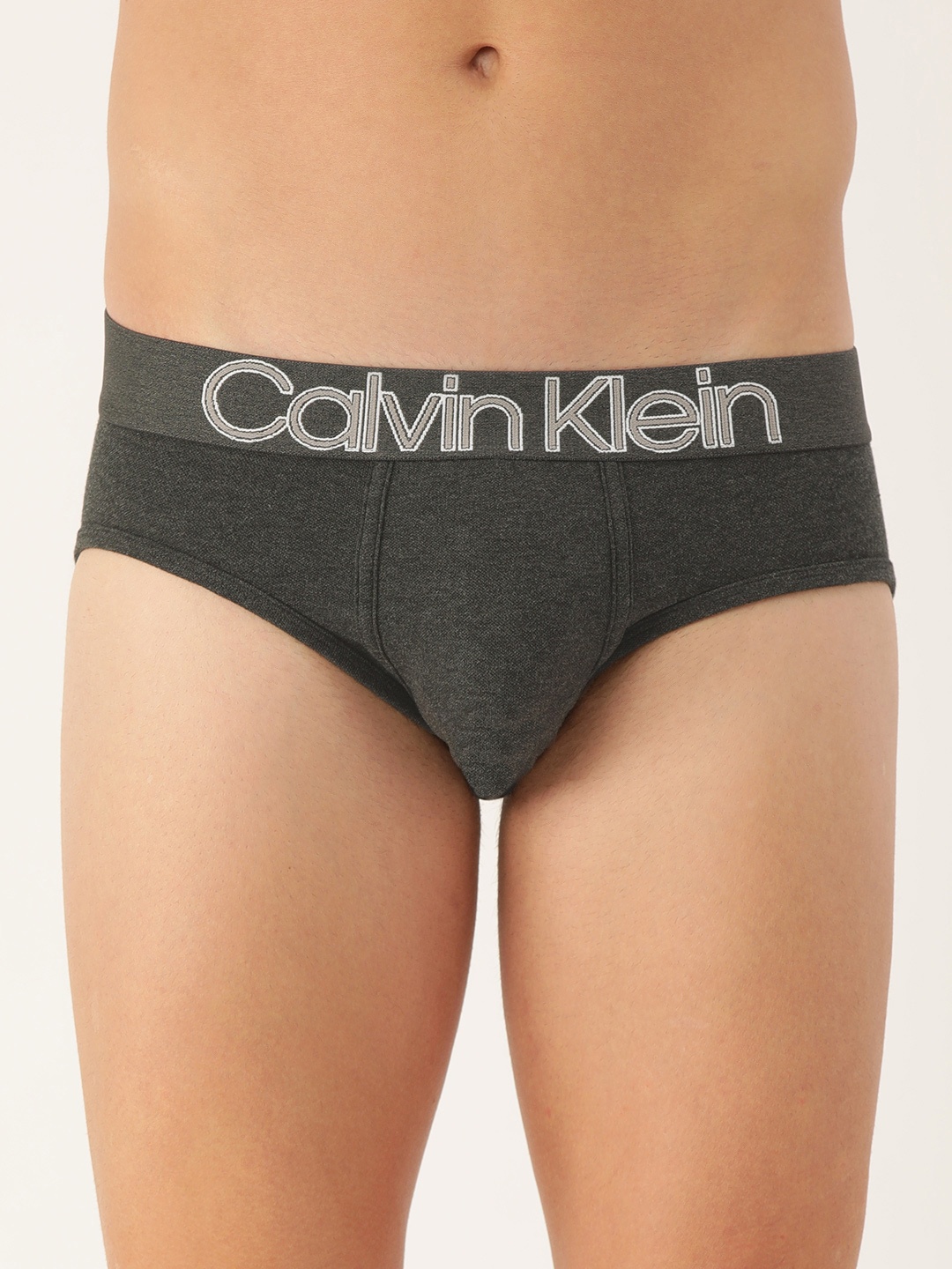 

Calvin Klein Underwear Men Charcoal Grey Solid Briefs NB2458PGS-PGS