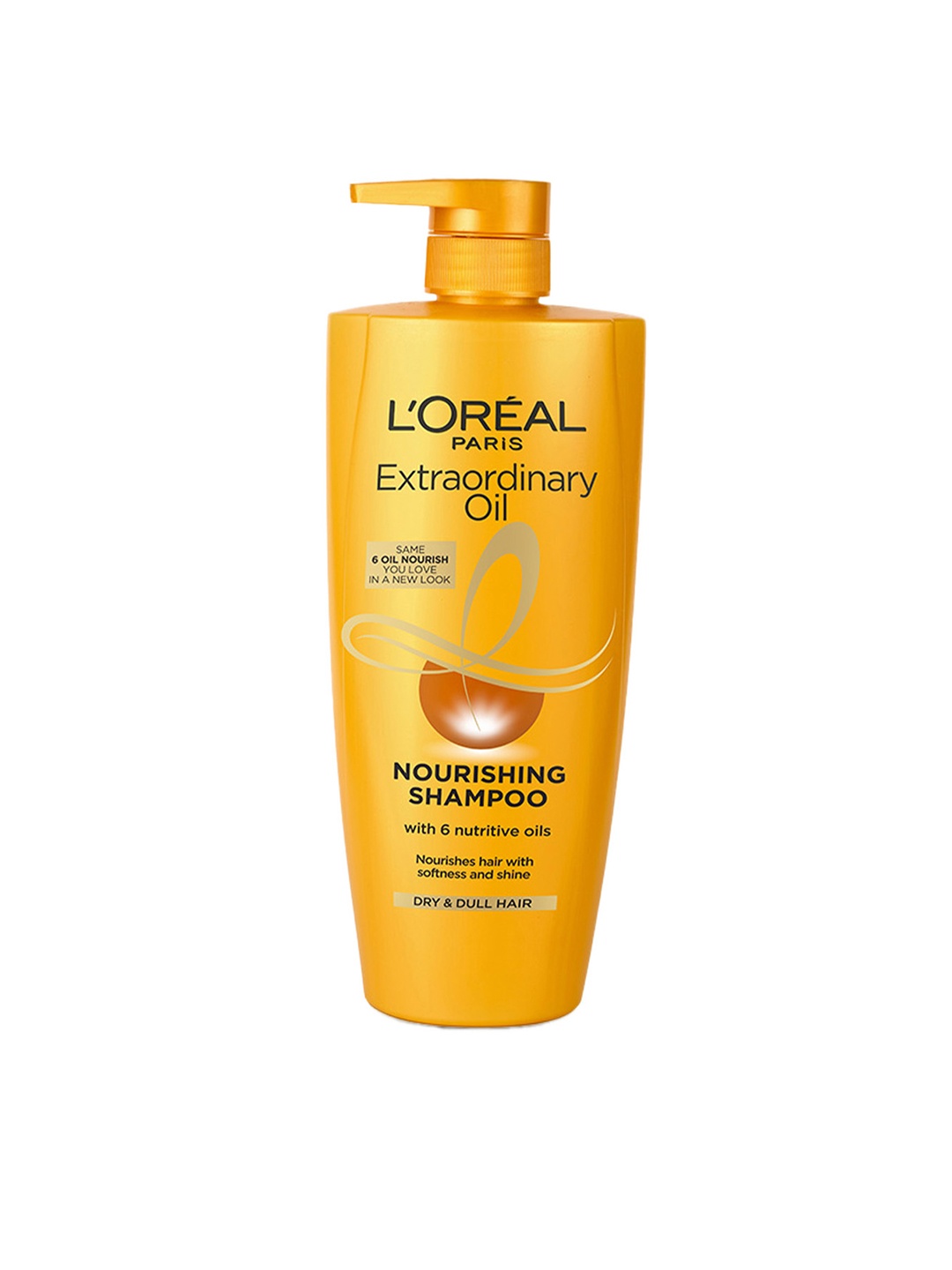 LOreal Paris Extraordinary Oil Nourishing Shampoo for Dull and Dry Hair - 1 L, Yellow