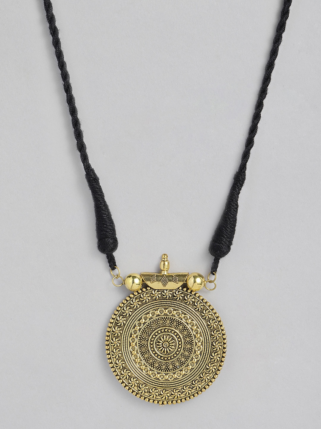 

justpeachy Gold-Plated Oxidised Necklace