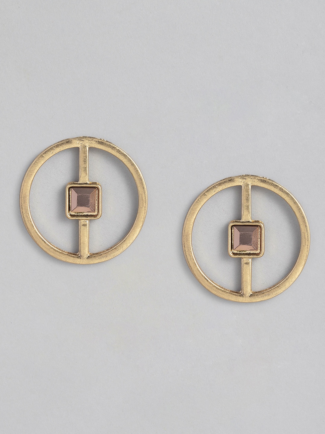 

justpeachy Gold-Toned Circular Studs