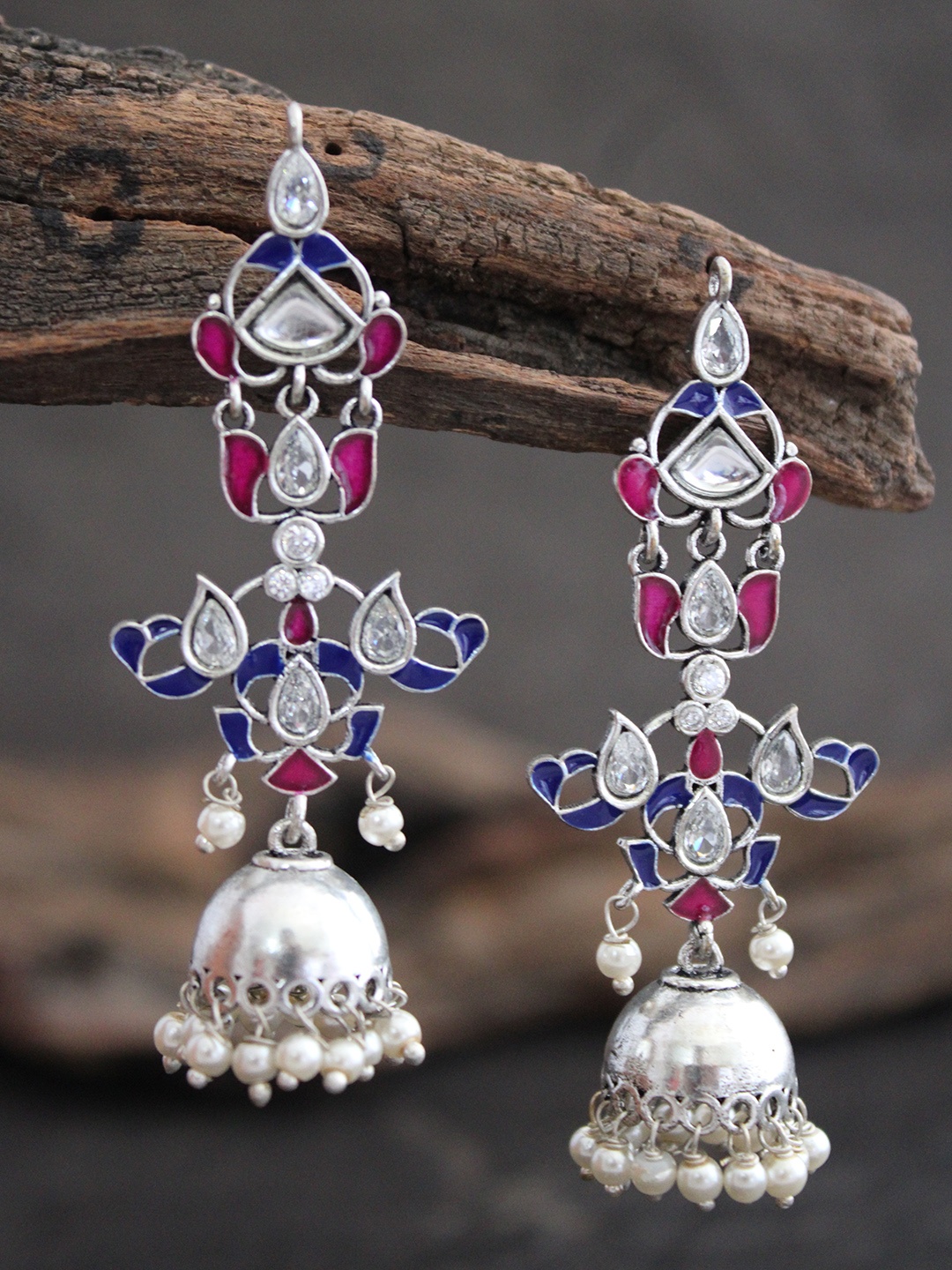 

justpeachy Multicoloured Contemporary Drop Earrings, Multi