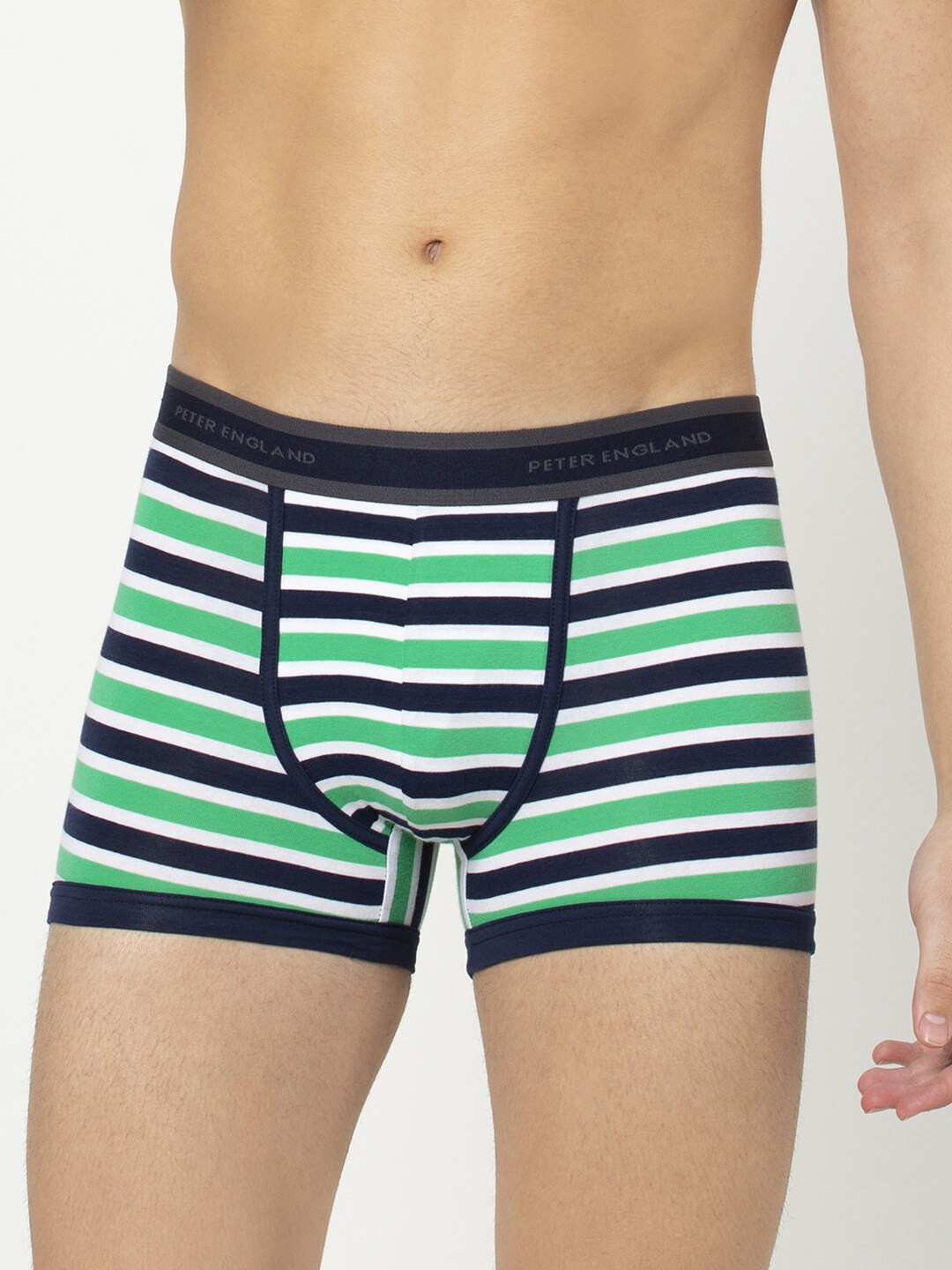 

Peter England Men Green & Black Striped Trunks PIWTSGR9156019